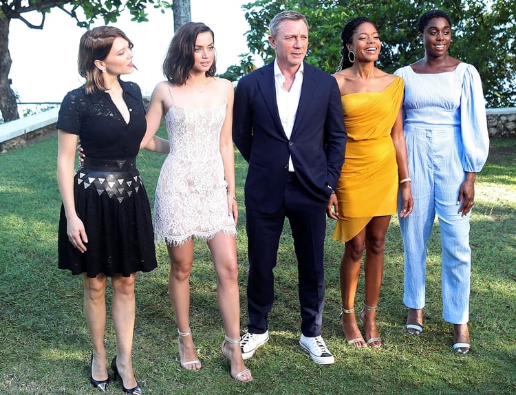 Daniel Craig  y las actrices que lo acompañarán en su última película como James Bond (Reuters)