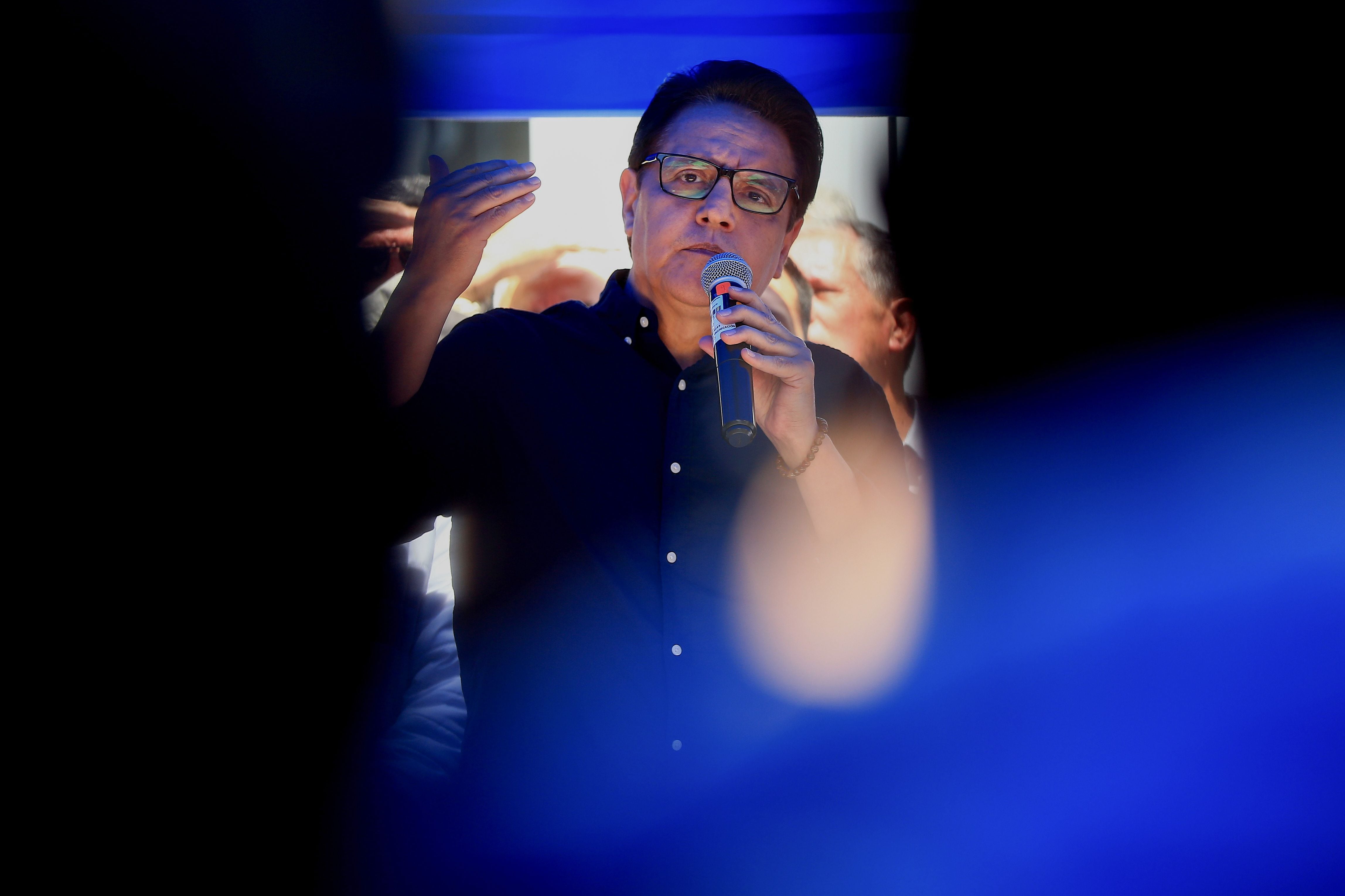 El candidato presidencial ecuatoriano asesinado Fernando Villavicencio, en una fotografía de archivo. (EFE/José Jácome) 