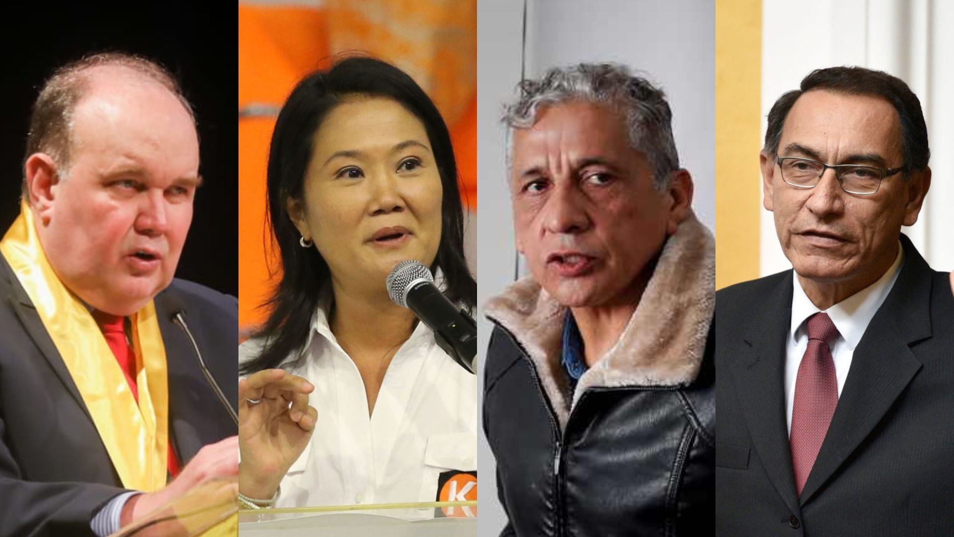 Rafael López Aliaga, Keiko Fujimori, Antauro Humala y Martín Vizcarra entre los posibles candidatos a la presidencia en las elecciones 2026.