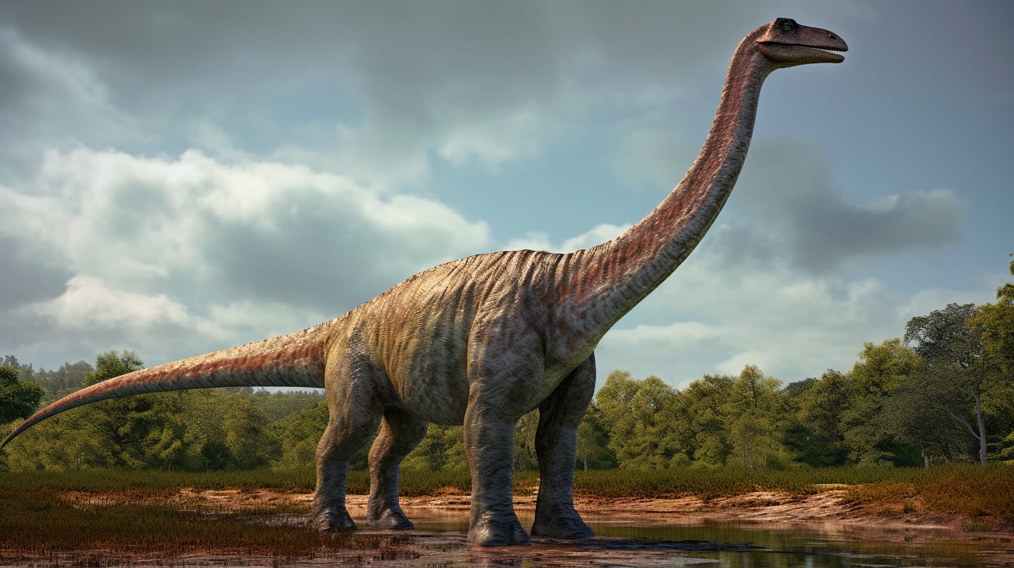 El doctor Diego Pol formó parte del equipo que descubrió restos de Patagotitan mayorum en Cerro Barcino, provincia de Chubut. Esta especie vivió hace unos 101 millones de años (Imagen Ilustrativa Infobae)