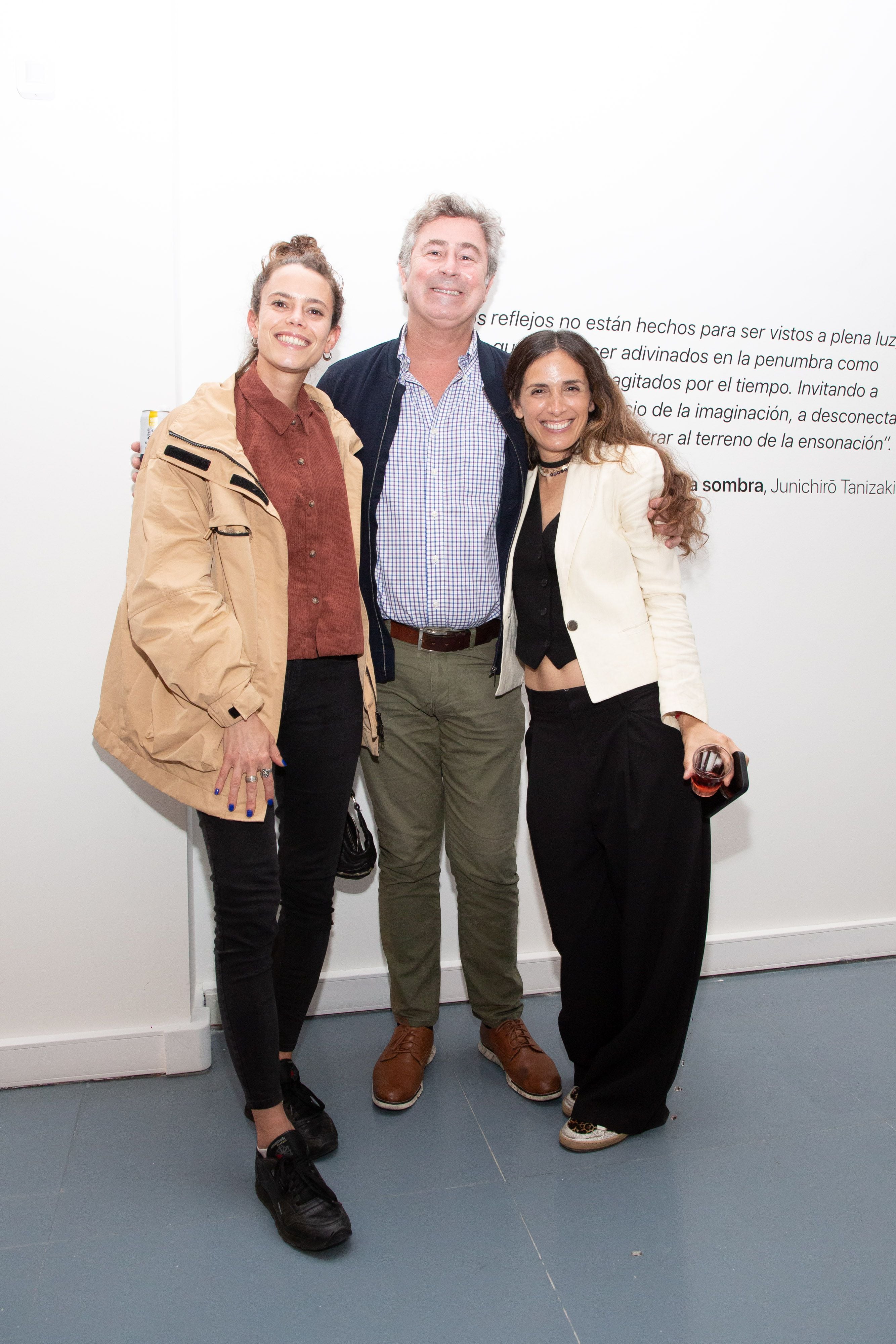 Inés Starc, Gonzalo Vidal y Esmeralda Rapetti 