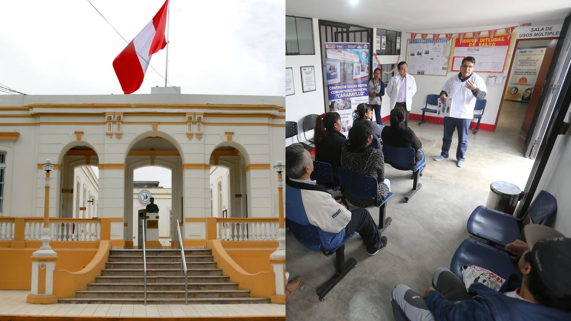 El Hospital Psiquiátrico Larco Herrera y los centros de salud comunitarios del país pueden atender a personas con patologías de salud mental. (Fotocomposición Infobae Perú/ Andina)