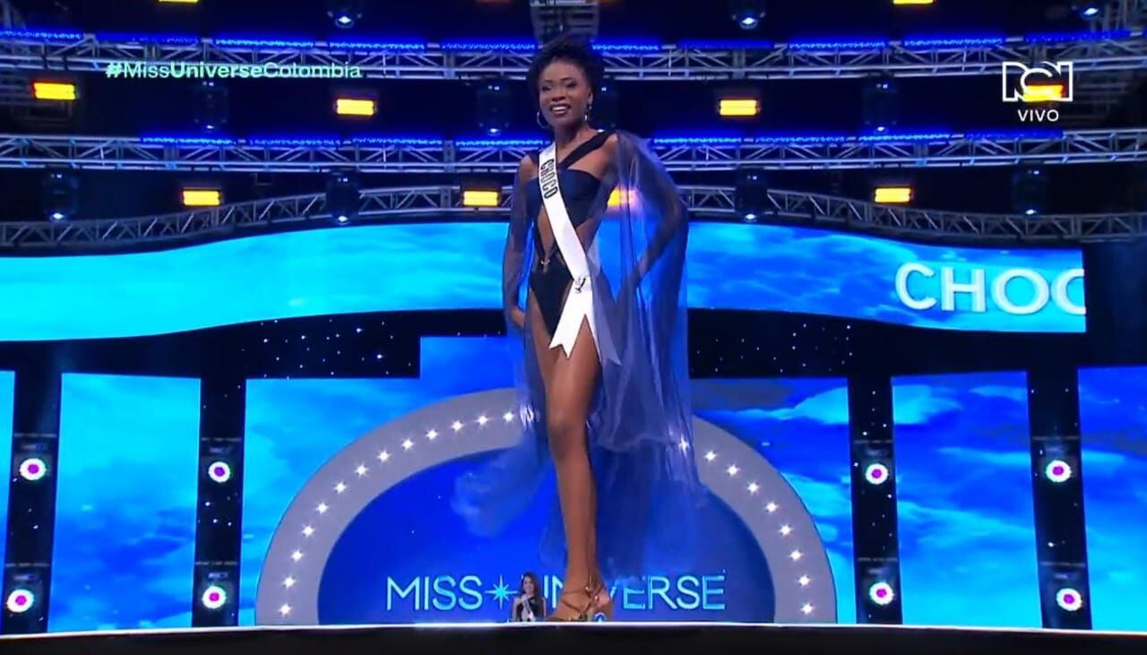 Desfile en traje de baño: Miss Universe Chocó - crédito RCN