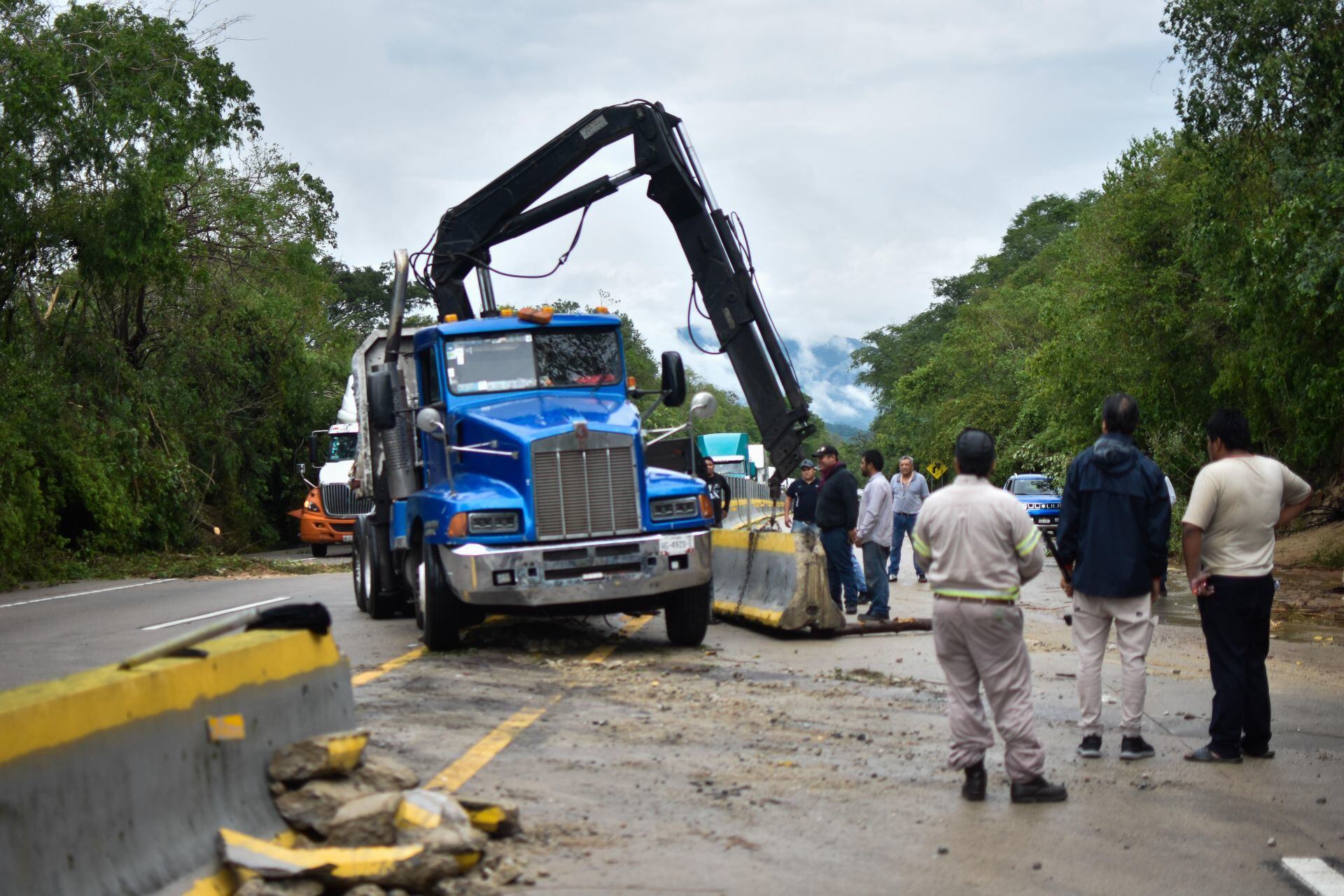 La autopista del Sol fue una de las afectadas