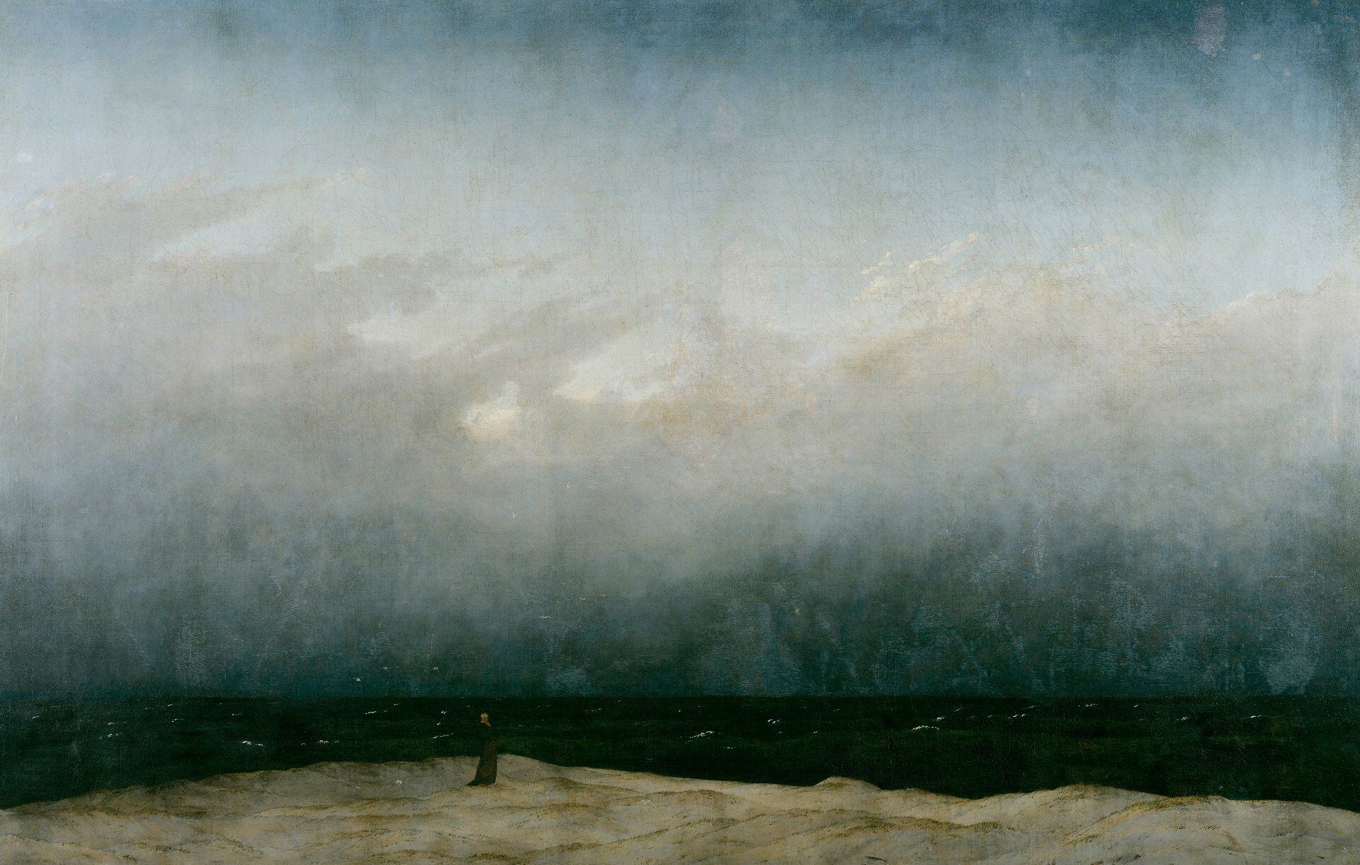 “El monje junto al mar” (1808-1810) de Caspar David Friedrich