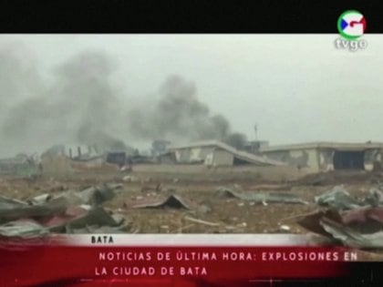 Lugar de la explosión. TVGE/REUTERS TV/via REUTERS 