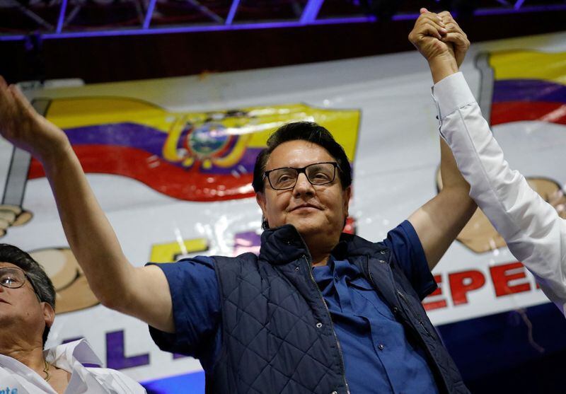 El candidato presidencial ecuatoriano Fernando Villavicencio fue asesinado tras un acto de campaña en Quito (REUTERS/Karen Toro)
