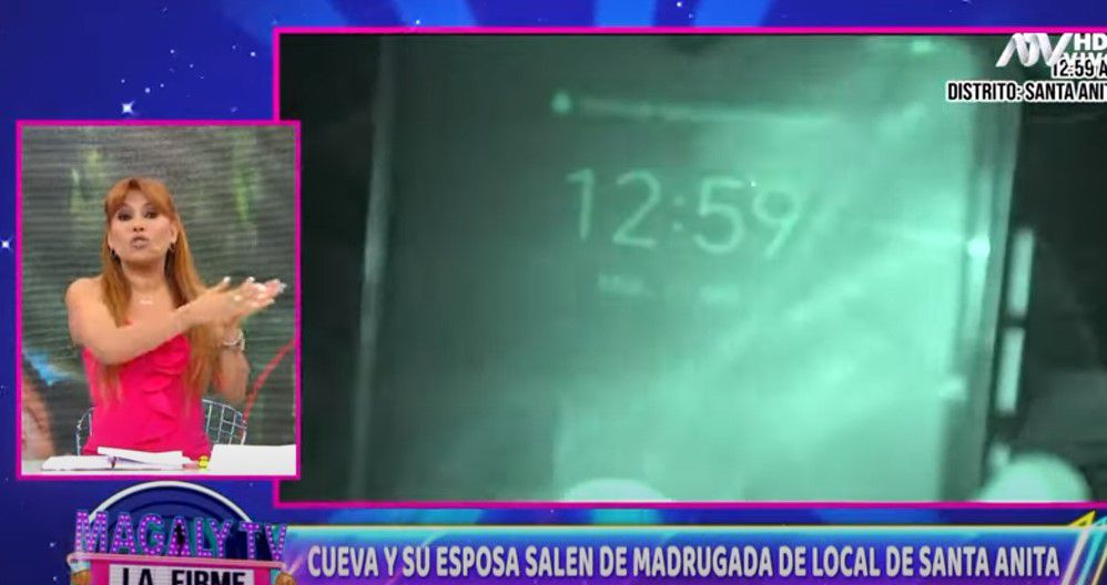 Christian Cueva left a Cheviceria and was caught by 'Magali TV Law Firm' cameras.  |  ATV