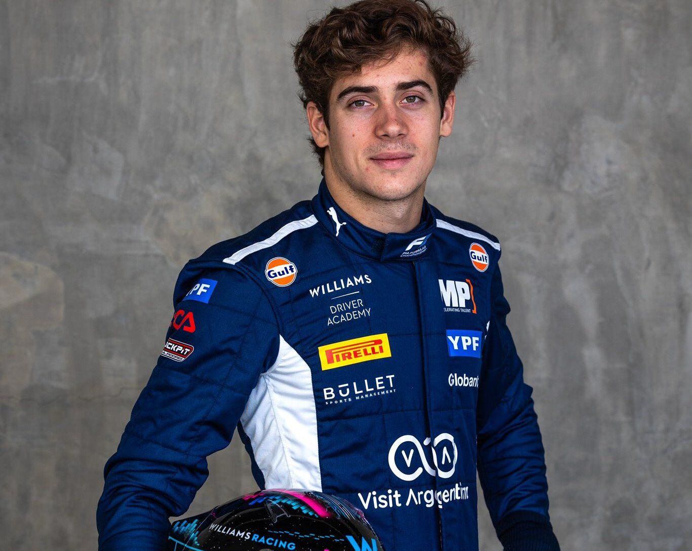 Franco Colapinto comenzará su primera temporada completa en la Fórmula 2 (Bullet Sport Management)