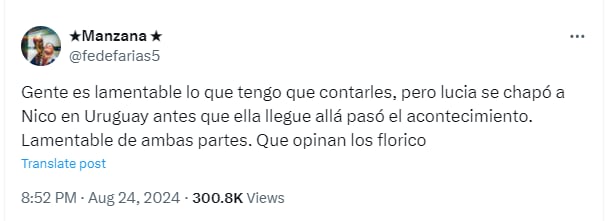 El cantante de RKT dio a conocer la infidelidad (X)