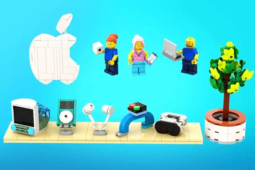 Tiene varios elementos de una clásica Apple Store. (Foto: Lego)