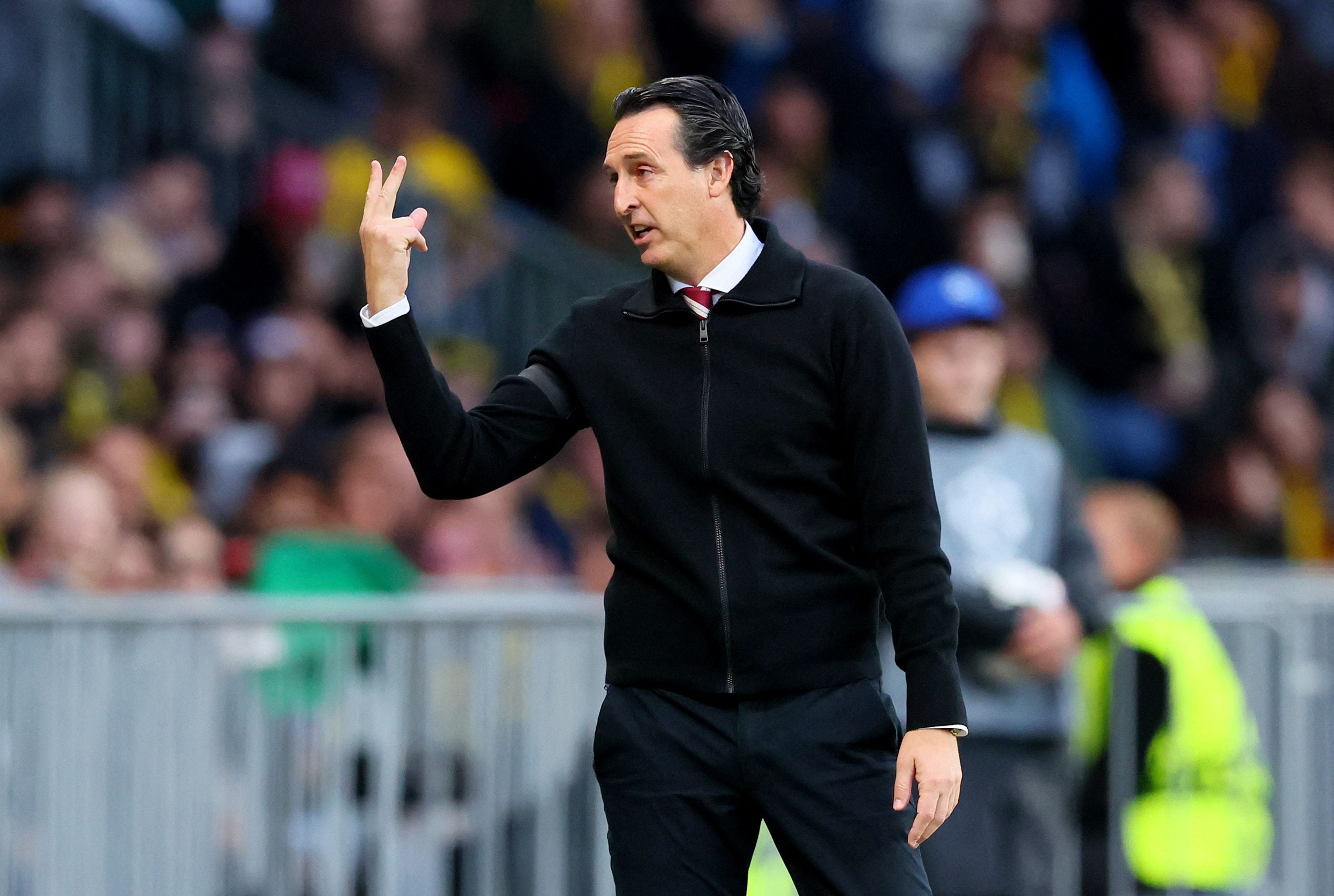 Unai Emery en el estadio Wankdorf de Berna, Suiza en el partido de Liga de Campeones ante Young Boys el 17 de septiembre de 2024-crédito Denis Balibouse/REUTERS