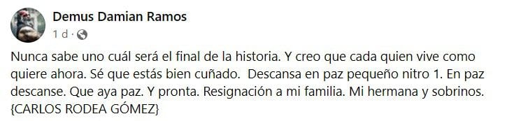 La familia luchística de México mostró sus condolencia a la familia del atleta tras revelarse la noticia. 
Foto: FB Demus