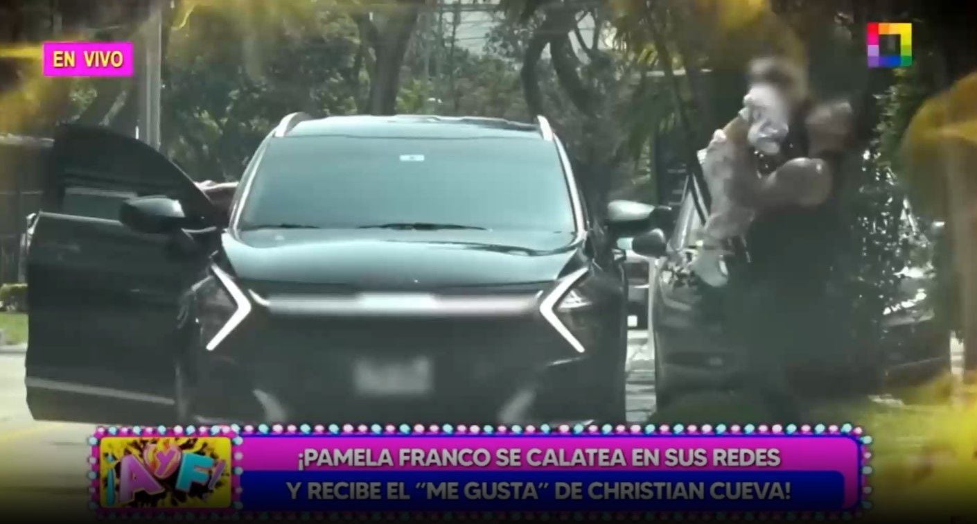 Christian Domínguez no entra a casa de Pamela Franco ni para jugar con su hija. (Captura: Amor y Fuego)