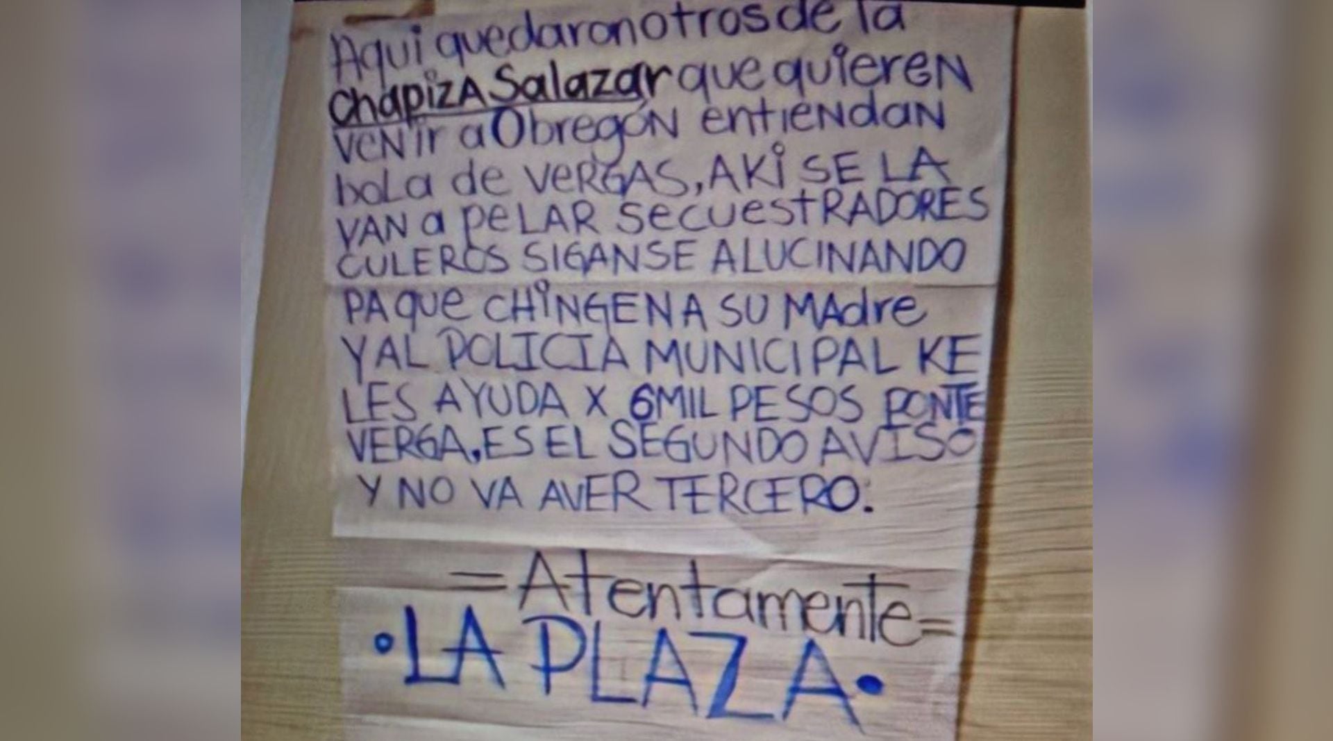 No se vengan a enredar aquí”, la terrible advertencia de sicario de La  Chapiza tras ser capturado por La Plaza - Infobae