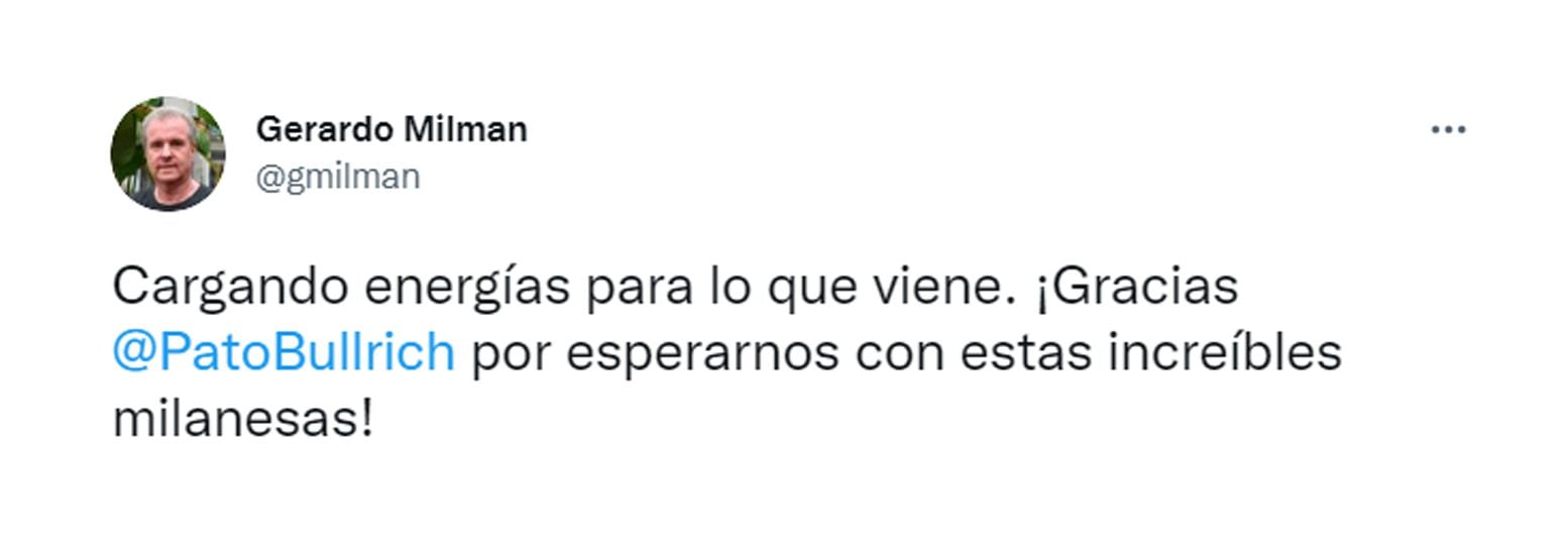 Milman aseguró que las milanesas de la presidenta del PRO estaban muy ricas