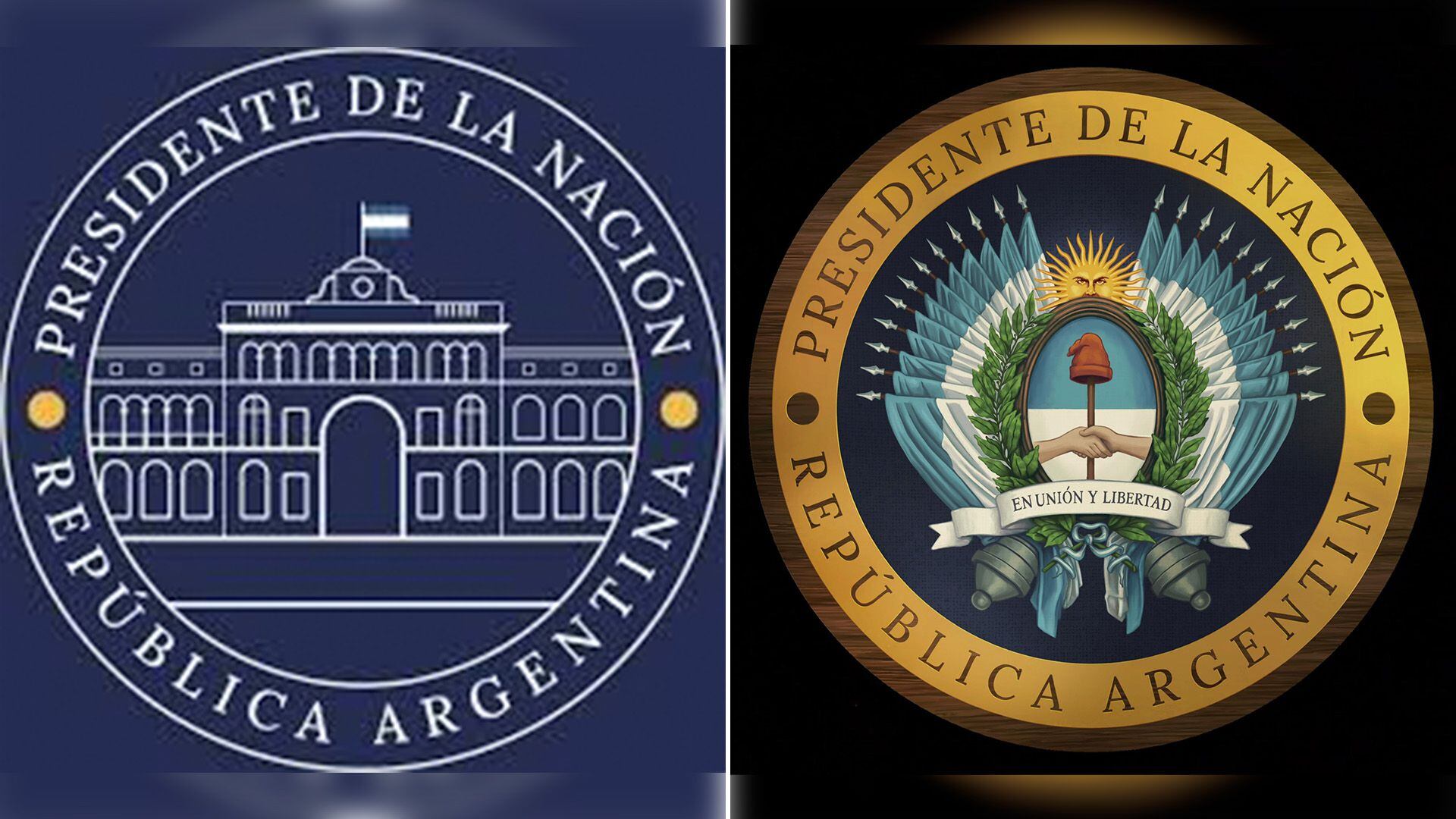 Logo de Presidencia - Antes y Despues