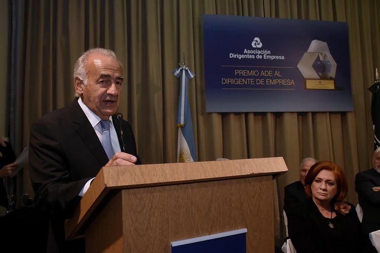 Antonio Assefh elogió el mérito de los galardonados y expresó su preocupación por el momento coyuntural difícil del país (Nicolás Stulberg)