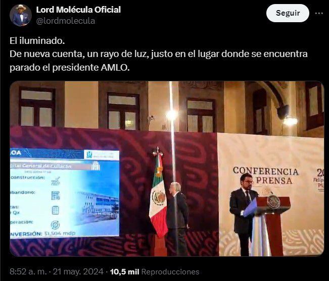 Lord Molécula llama a AMLO 'un iluminado'.