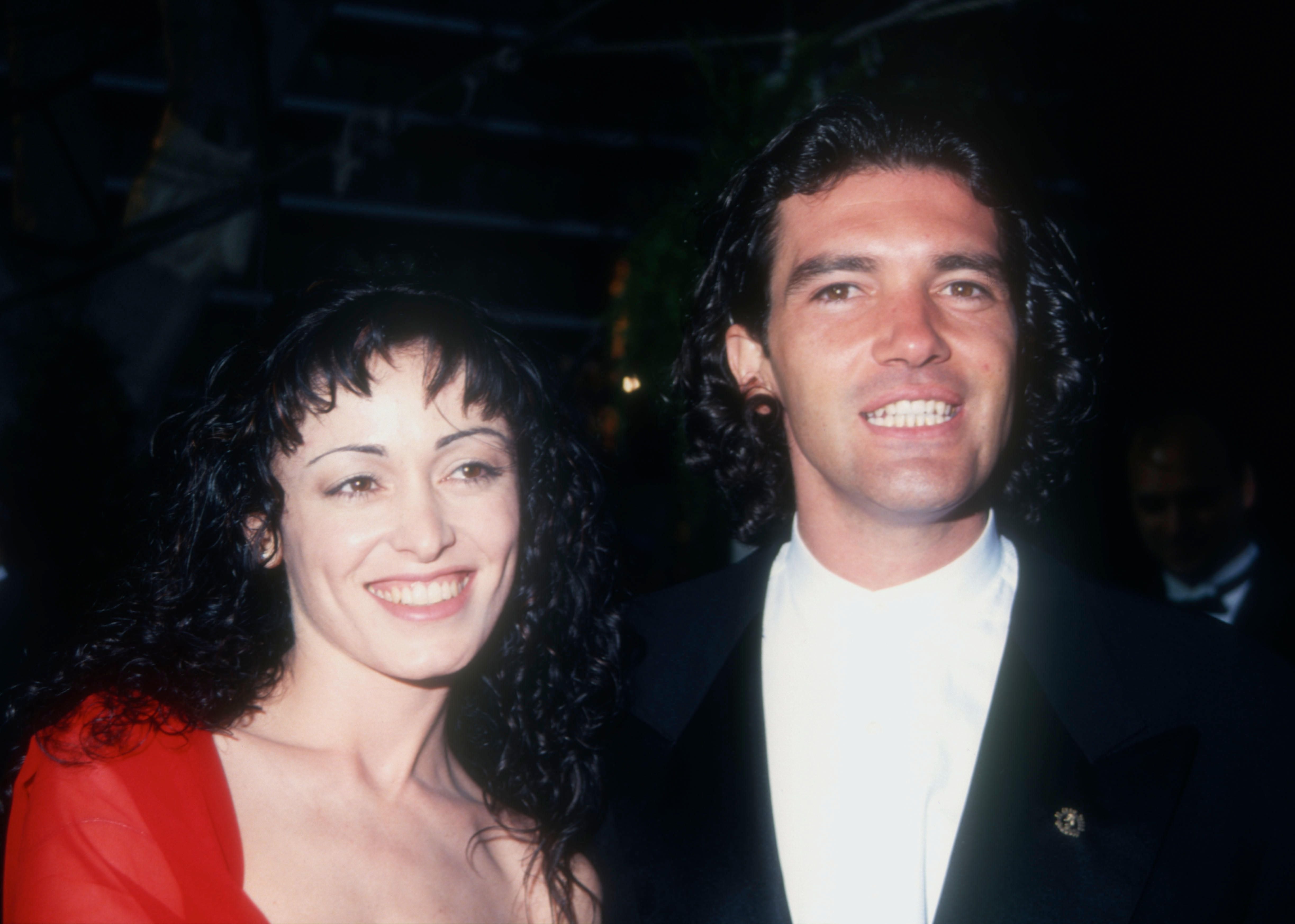 La actriz Ana Leza y Antonio Banderas en Los Ángeles, California. (Photo by Barry King/Alamy Stock Photo)