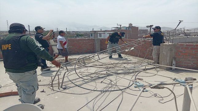 Trujillo: Destruyen casi 30 antenas ilegales de comunicación en los exteriores del penal El Milagro