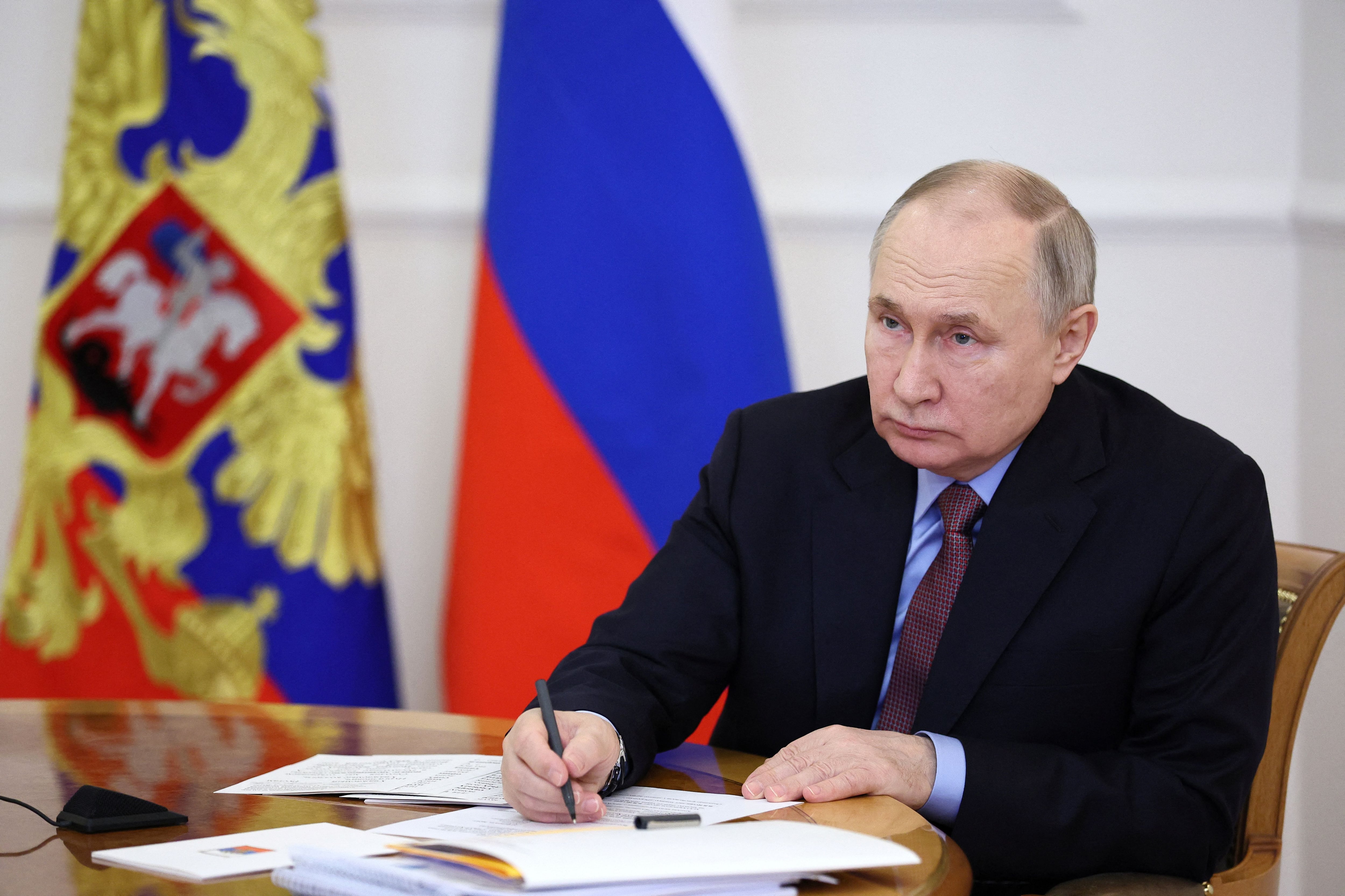 Vladimir Putin se adjudicó la victoria en las elecciones de Rusia con casi el 90% de los votos (Sputnik/Sergei Bobylev/Pool via REUTERS)