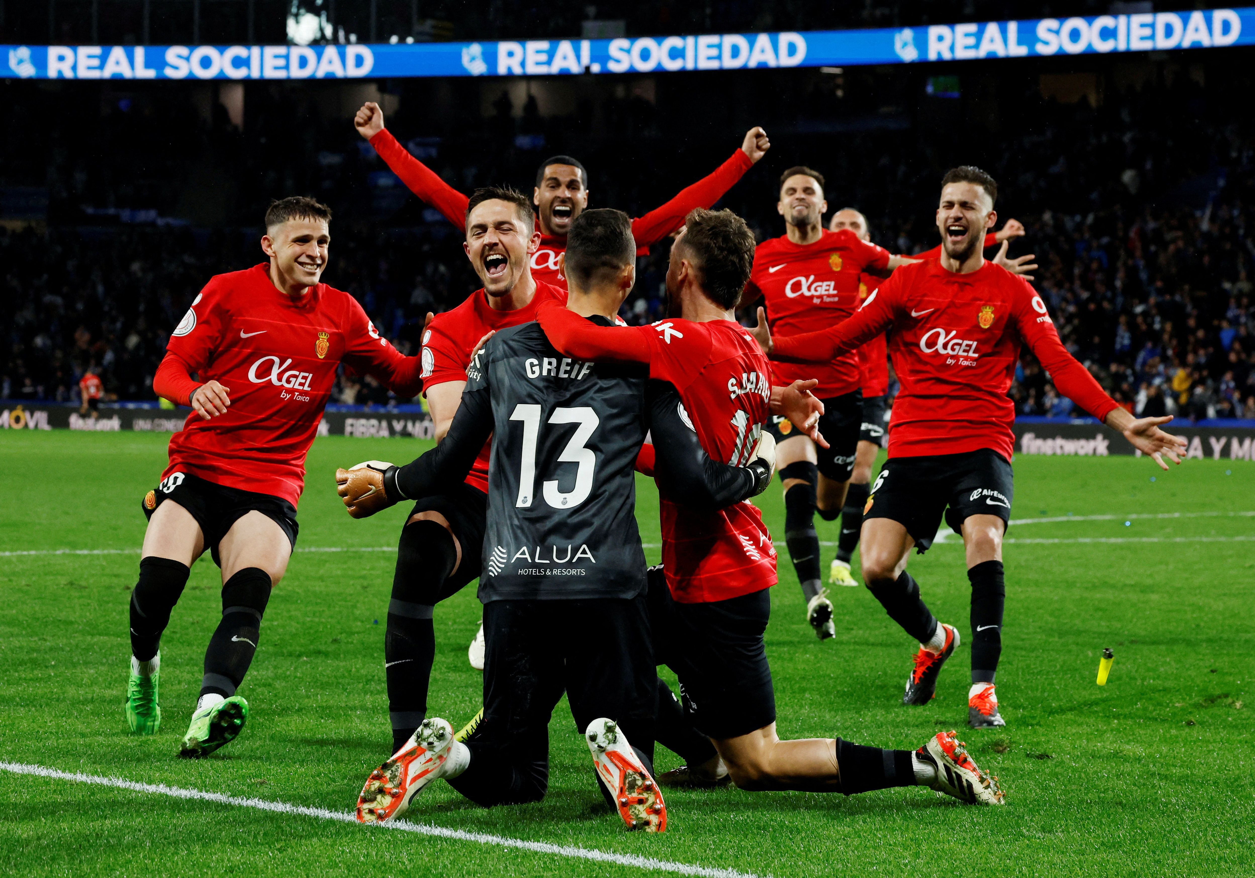 Mallorca logró batir todo pronóstico al vencer a la Real Sociedad (REUTERS/Vincent West)