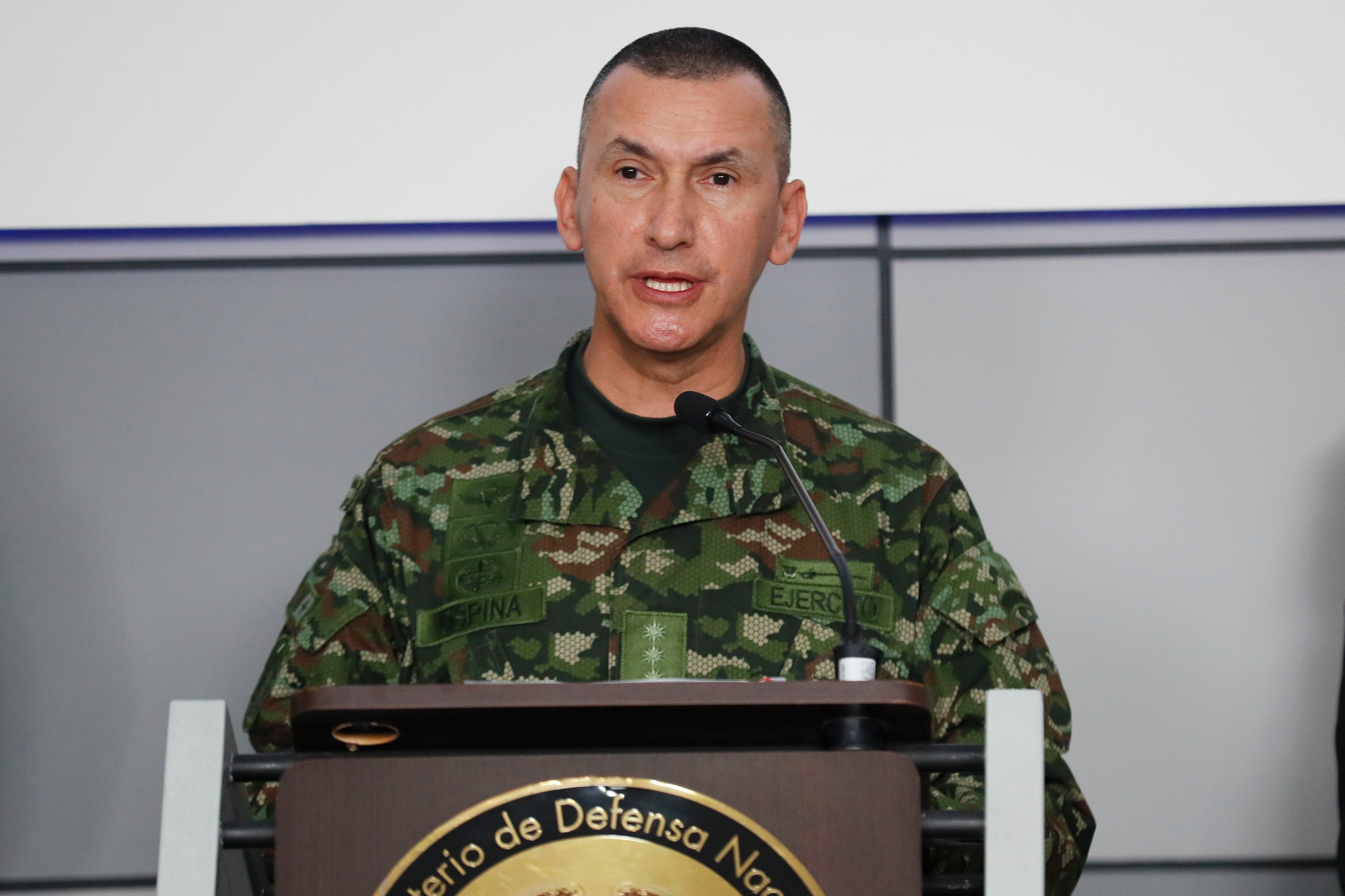 El comandante del Ejército de Colombia, Mayor General Luis Mauricio Ospina Gutiérrez - crédito Carlos Ortega/EFE
