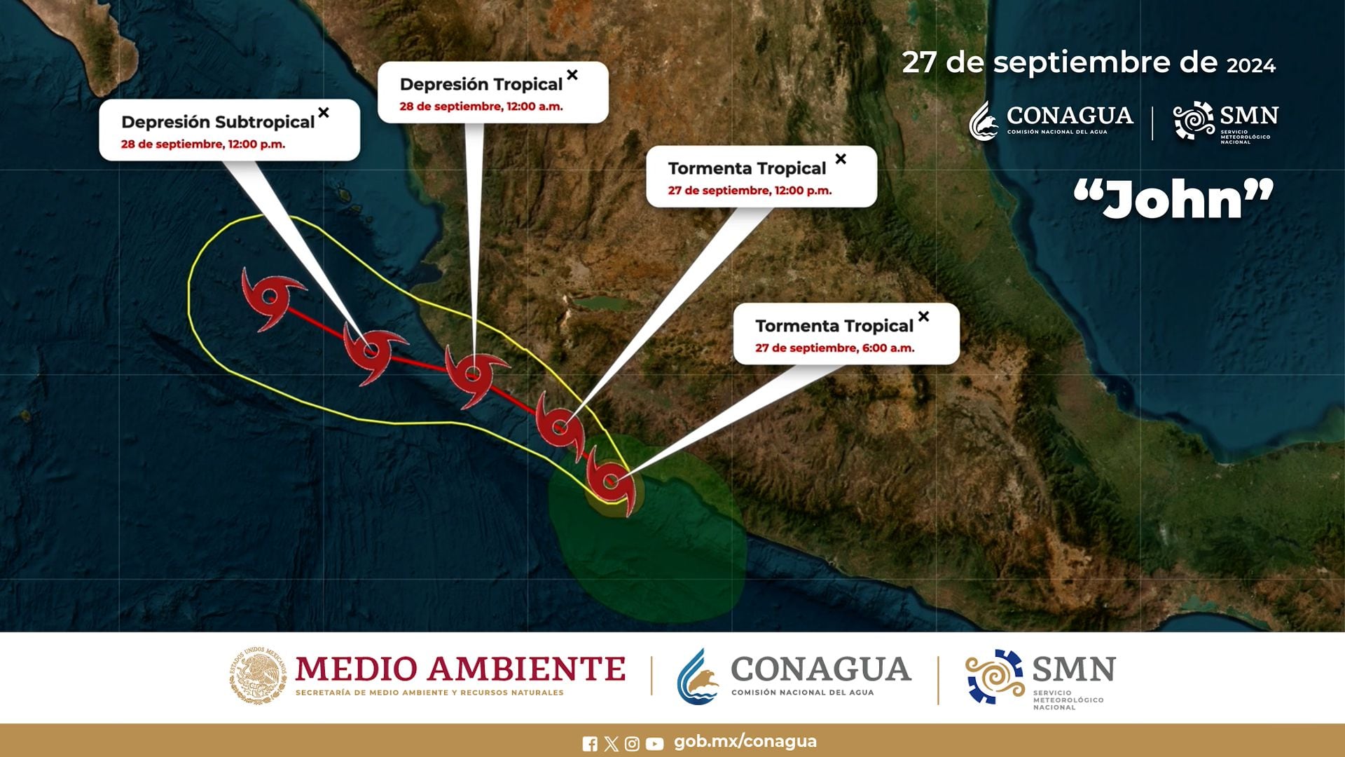 Crédito: Servicio Meteorológico Nacional (CONAGUA)