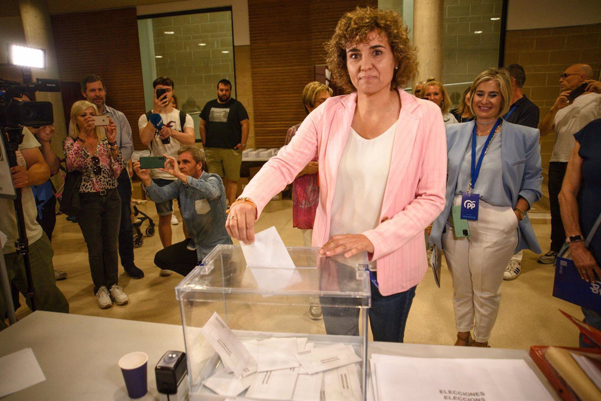 Dolors Montserrat vota este domingo. (Alberto Paredes/Europa Press)