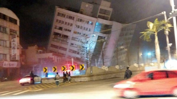 El temblor en Taiwan derrumbó edificios (AP)