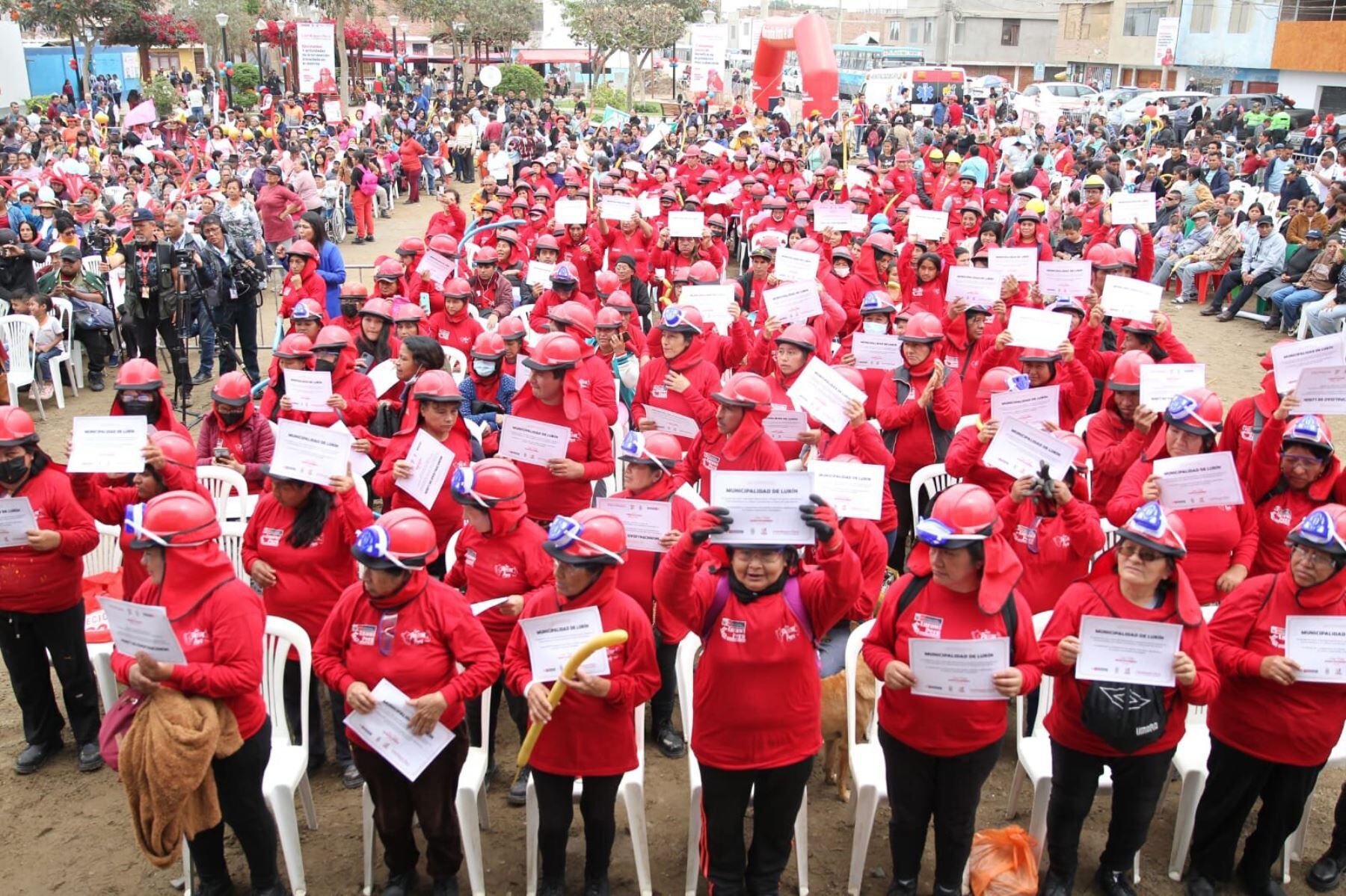 Evento en Lurín por Llamkasun Perú. (Andina)