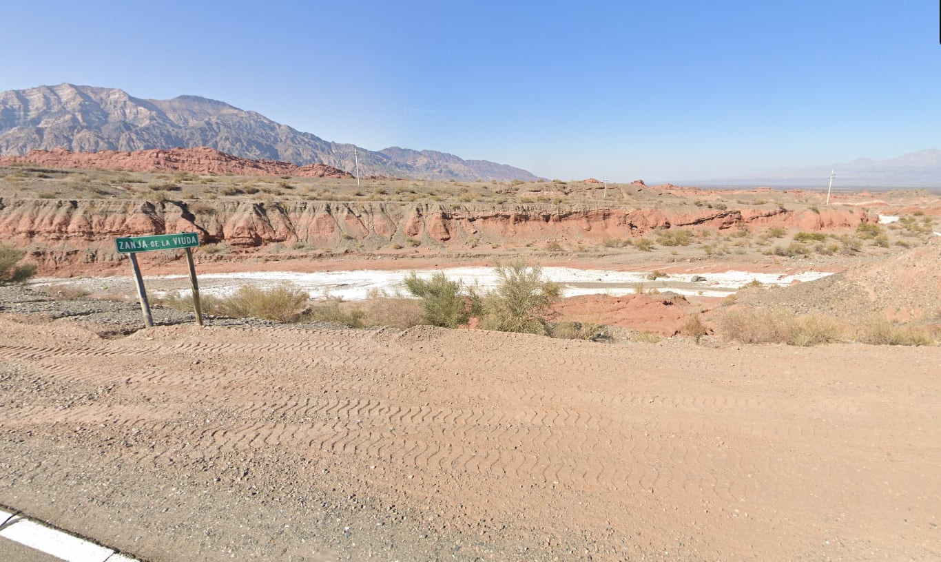 La zona en donde encontraron los restos de Martín Borthiry (captura de Google)