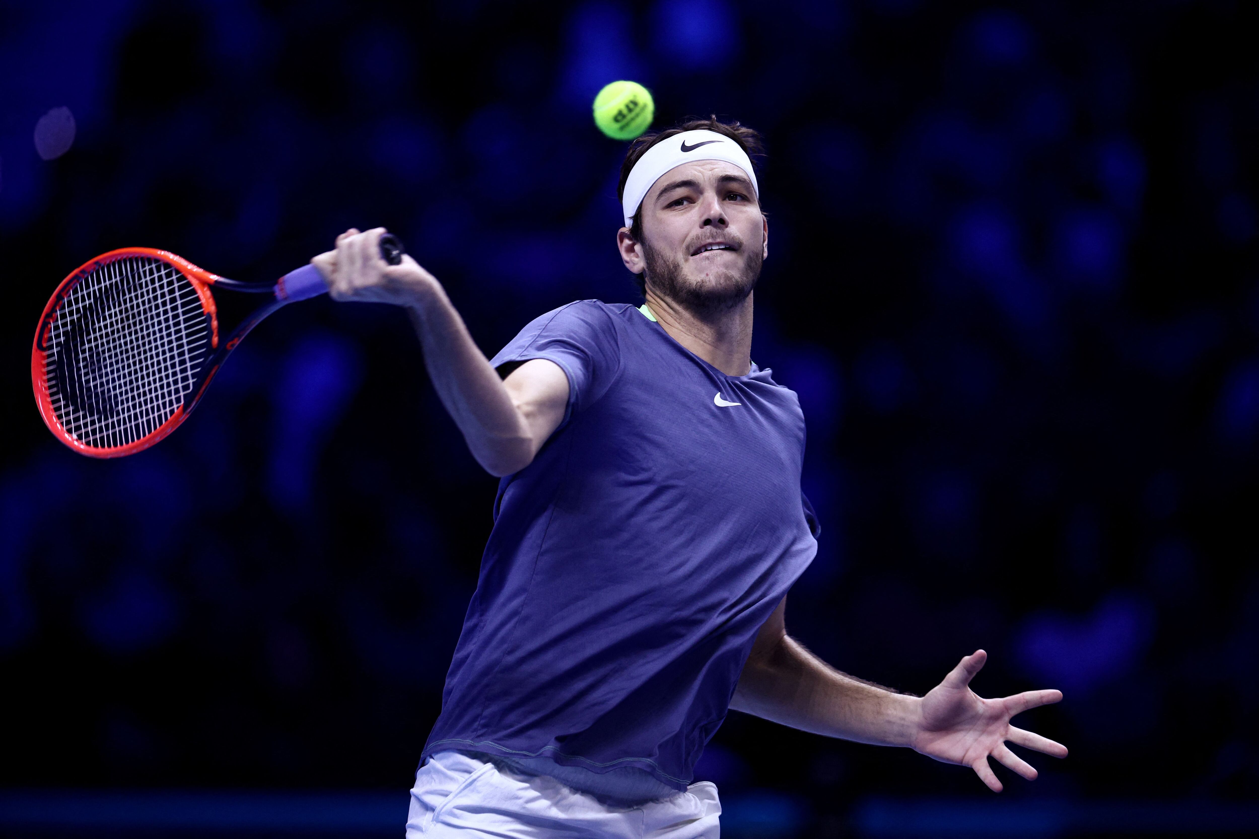 Taylor Fritz en las ATP Finals (REUTERS/Guglielmo Mangiapane)