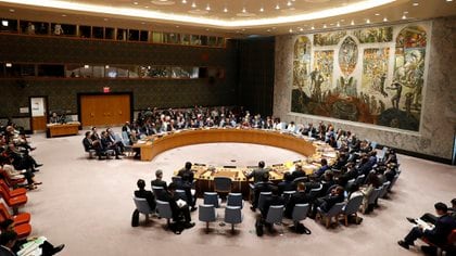 Vista general de una reunión del Consejo de Seguridad de la ONU celebrada durante el 73 periodo de sesiones de la Asamblea General de Naciones Unidas (ONU), en la sede de la ONU en Nueva York, Estados Unidos, el 27 de septiembre del 2018. EFE/Jason Szenes