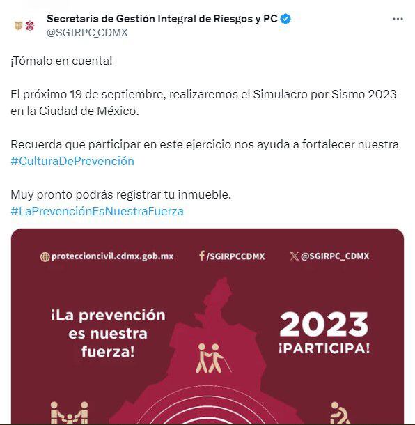 Simulacro Nacional Septiembre 2023 A Esta Hora Sonará La Alerta Sísmica Infobae 9686