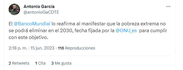 El comandante del ELN criticó el actuar de organismos internacionales en Colombia. Twitter (@antonioGaCDTE)