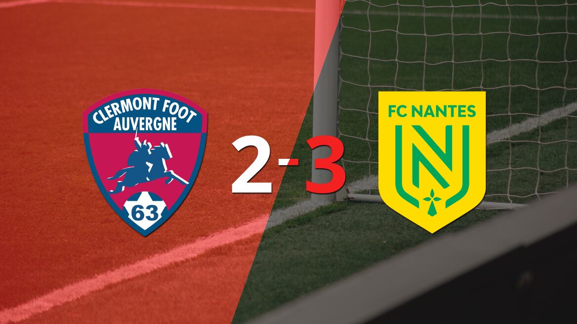 Nantes Superó A Clermont Foot Por La Mínima Diferencia Infobae