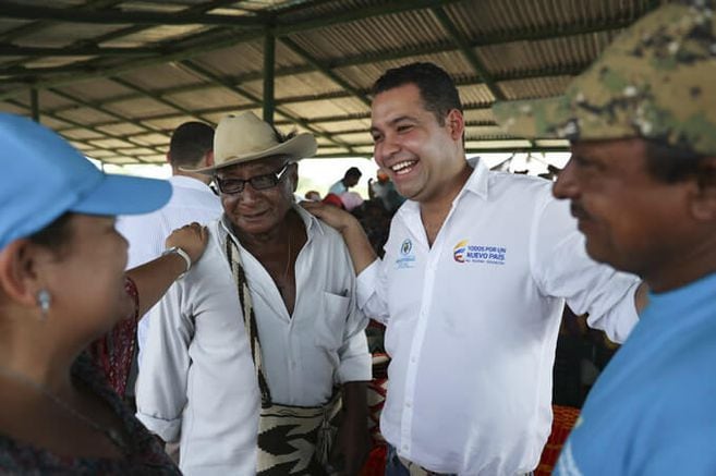 Nemesio Roys Garzón, gobernador del departamento de La Guajira. - Gobernación.