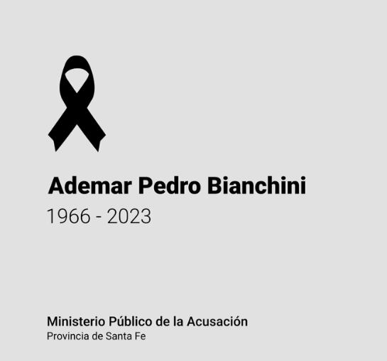 El posteo del MPA en X tras la muerte del fiscal Bianchini