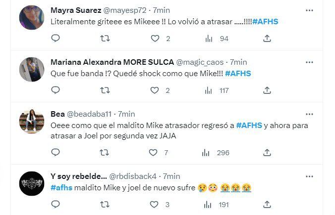 Usuarios reaccionaron a regreso de Mike. (Twitter)