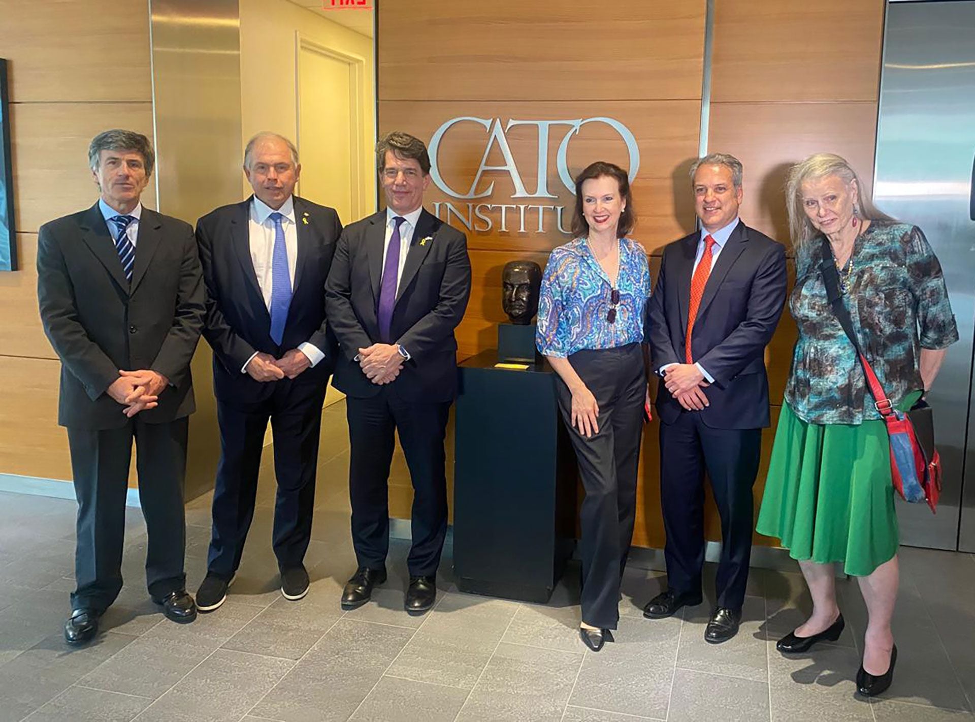 Nicolás Posse y Diana Mondino en el CATO Institute