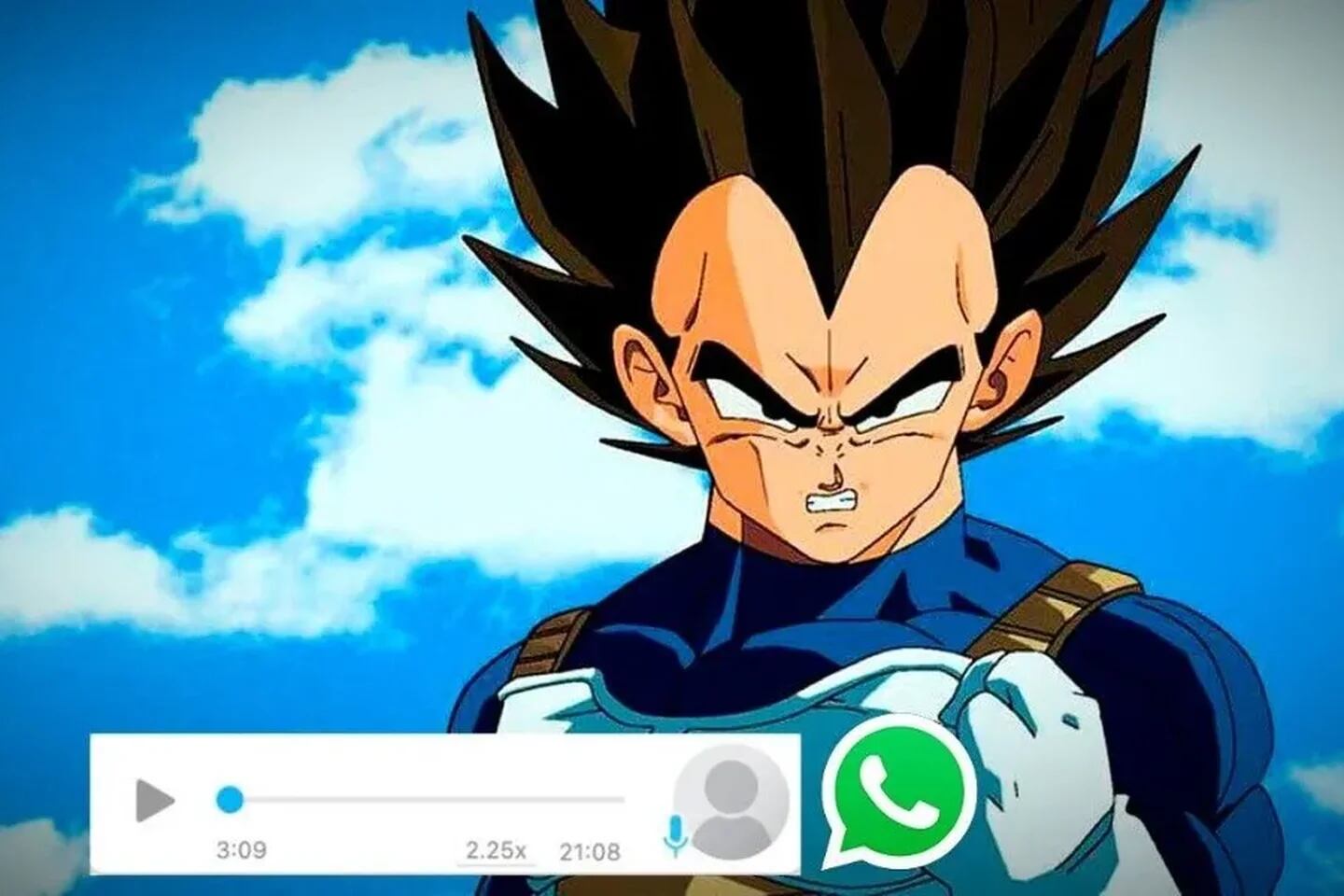 WhatsApp и Dragon Ball Z: трюк с отправкой аудио голосом Вэджиты, Гоку,  Гохана и других персонажей - Infobae