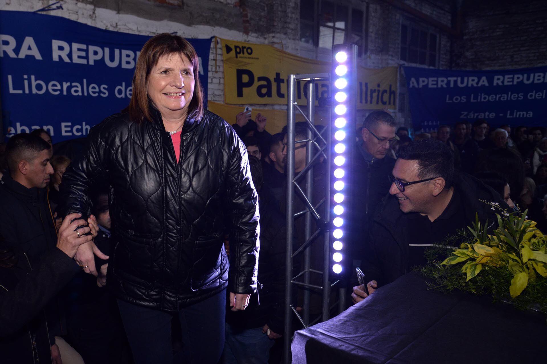 Patricia Bullrich con el PRO y libertarios en la Provincia de Buenos Aires