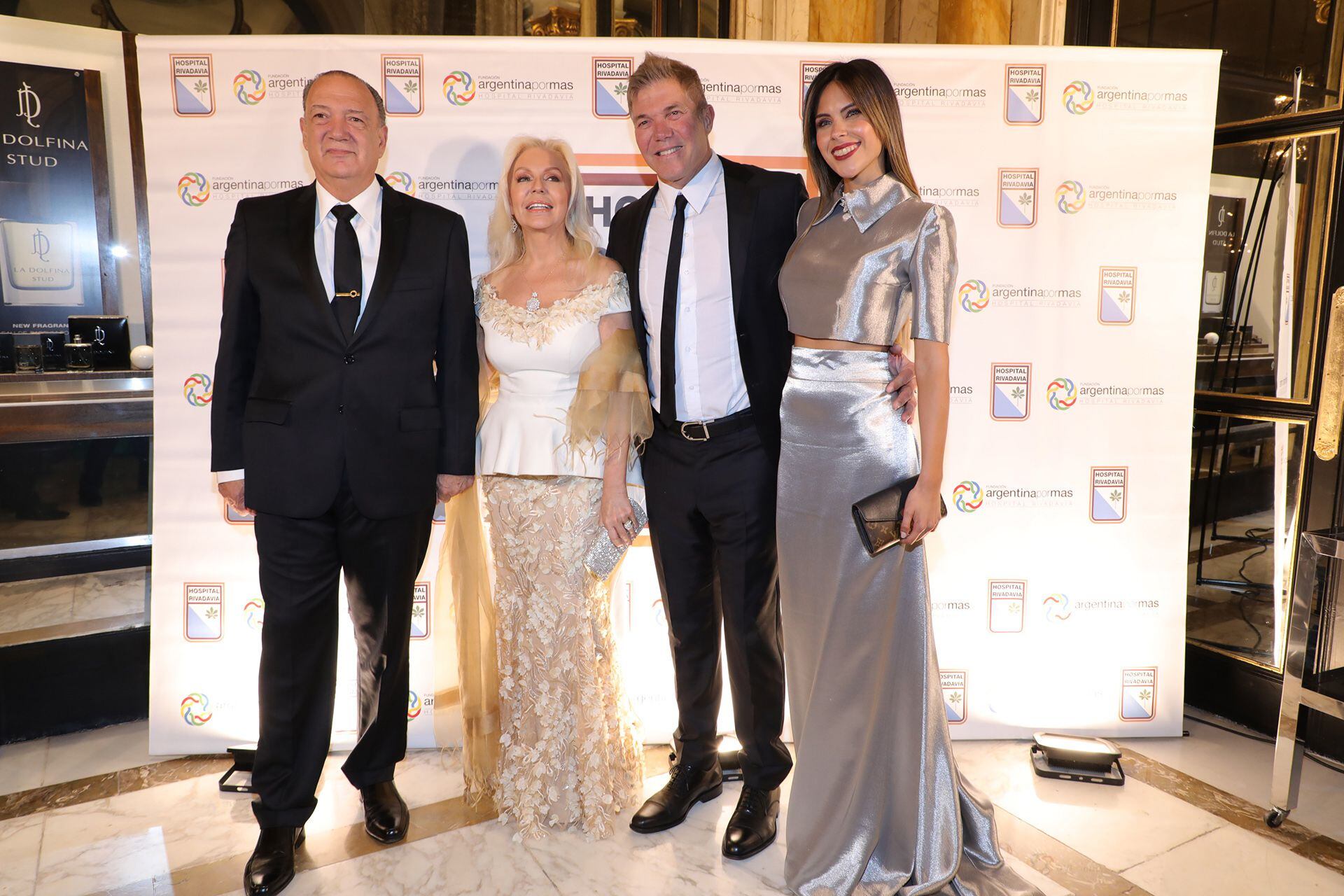 Eduardo Fernández Rostello y Diana Chugri junto a Fernando Burlando y Barby Franco