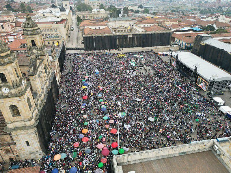 Cerca de 100 municipios se movilizaron para apoyar las reformas del Gobierno Petro, según el presidente - crédito Presidencia/Flickr