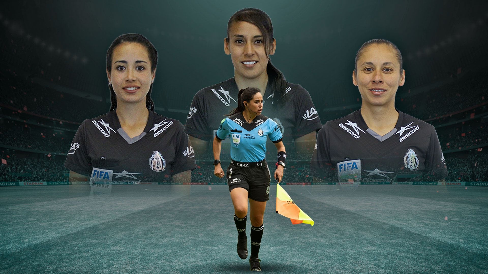  eescord Authentic Official Mexico Liga MX Referee