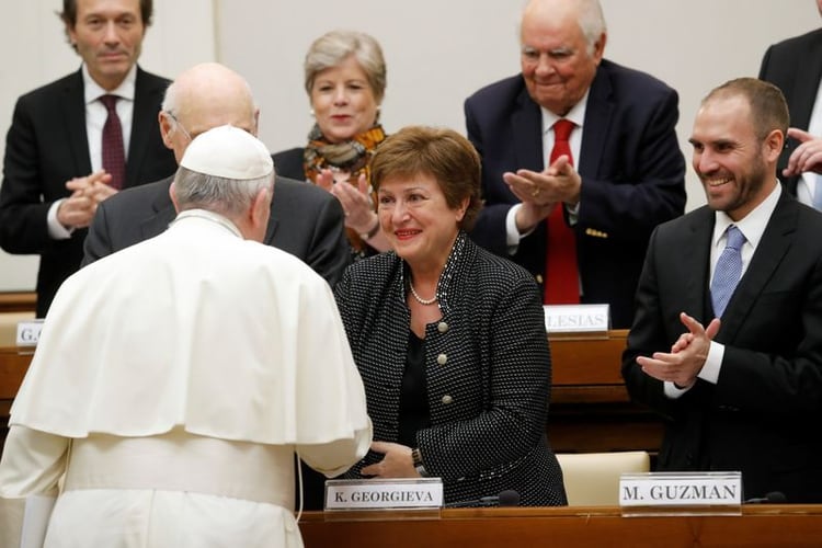 Francisco, Georgieva, Guzmán y Gustavo Beliz, cuatro protagonistas de la negociación entre Argentina y los fondos de inversión