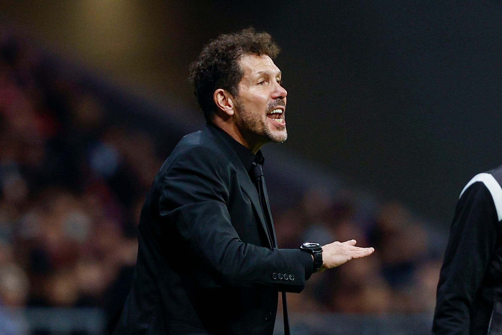 Simeone, durante el derbi de este jueves. EFE/Rodrigo Jiménez 