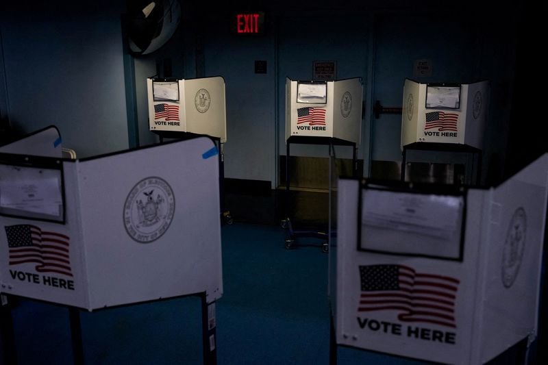 La votación anticipada en Delaware se lleva a cabo del 25 de octubre al 3 de noviembre. (REUTERS/Adam Gray)